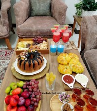 کیک نسکافه گردویی