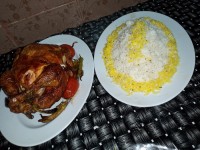 مرغ بریان نمکی