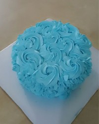 کیک رز ابی بمناسبت سالگرد ازدواجمون