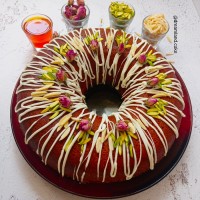 کیک باقلوا گردویی (کیک شربتی)