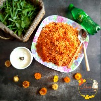 هویج پلو با گوشت