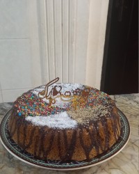 کیک تولد آقای همسر و گل پسرم???