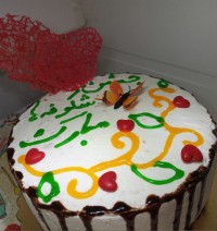 کیک جشن شکوفه ها