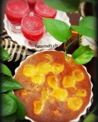 کیک زرد آلو