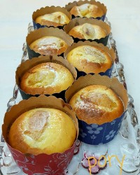 مافین هلو و دارچین