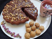 کیک موکا گردویی