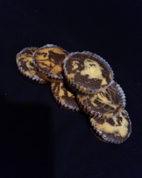 کاپ کیک دو رنگ