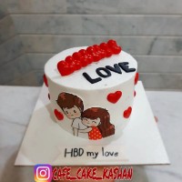 کیک عاشقونه