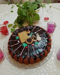 کیک شیر کاکائو