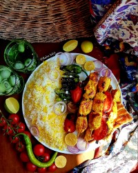 کباب جوجه تابه ی (زعفرانی)