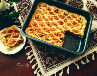 تارت گوشت وقارچ با خمیر پیراشکی معرکه