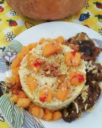 تهچین کدو تنبل