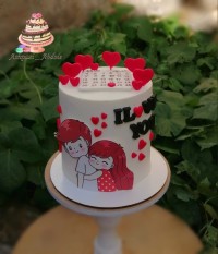 کیک عاشقانه