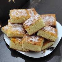 کیک تخته ای نارگیلی