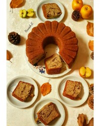 کیک سیب و دارچین با باترمیلک