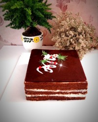کیک پنبه ایی شکلاتی