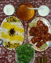 زرشک پلو با مرغ ??لایک یادت نره