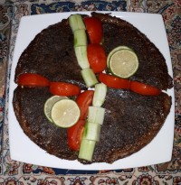 کوکو سبزی شام ساده جاتون خالی دوستان گرامی