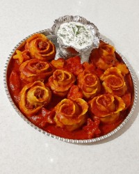 مانتی گل رز