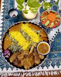 باقالی پلو با ماهیچه