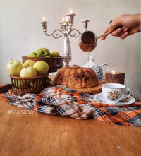 کیک سیب و دارچین