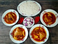 خورشت مرغ وآلو