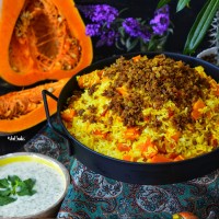 کدو حلوایی پلو