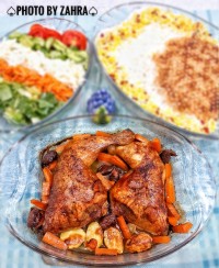 مرغ تنوری مرینه شده