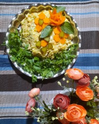 سالاد الویه مرغ