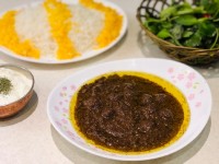 فسنجان با گوشت قلقلی و کدوحلوایی