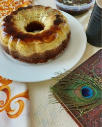 کیک کارامل دارک چاکلت