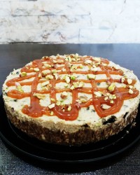 چیز کیک شکلاتی نپختنی