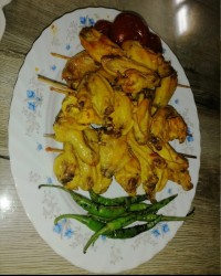 بالو کتف زعفرونی تو ماهیتابه درست کردم عالی میشه