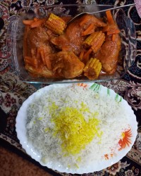 شام خونه مادری به مناسبت تولد پدرم