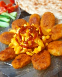 ناگت شکم پنیری بانو پز