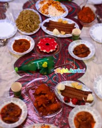 سفره شام تولد پسرم