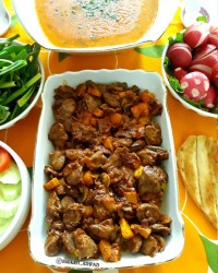 خوراک دل مرغ