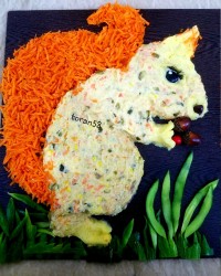 سالاد الویه..سنجاب..هنروخلاقیت