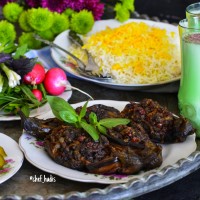 بادمجان شکم پر مازندرانی