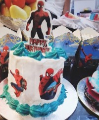 کیک.کیک الویه.سالاد ماکارونی.ژله.