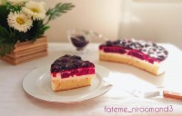 چیز کیک شاتوت با مغزی ژله