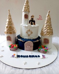 کیک قلعه تولد گل پسرم