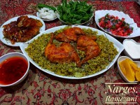 باقالی پلو بامرغ