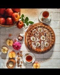 کیک سیب و دارچین