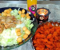 میگو سوخاری، سالاد سزار