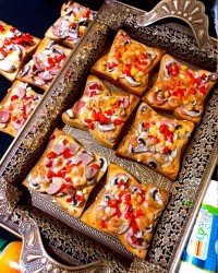 پیتزا با نون تست