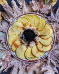 پنکیک هل و گلاب و زعفران