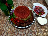 کباب تابه ای با ته دیگ سماقی