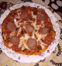 پیتزا بدون فر و بدون خمیرمایه