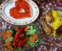 زرشک پلو مرغ مجلسی